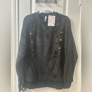 Latched Mama- Nursing Sweater- Black